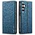 Flip Πορτοφόλι από Συνθετικό Δέρμα (PU) με TPU για Samsung Galaxy A57 5G από LC.IMEEKE L1 Series σε Μπλε χρώμα με Wallet και Stand.