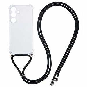 Πλάτη TPU για Samsung Galaxy A57 5G από OEM σε Διάφανο χρώμα με ενισχυμένες γωνίες και λουράκι μεταφοράς.