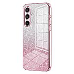 Πλάτη TPU για Samsung Galaxy A57 5G από OEM με gradient glitter φινίρισμα και ηλεκτρολυτικές άκρες σε Ροζ χρώμα.
