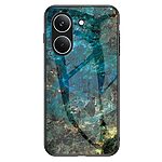 Σκληρή Πλάτη PC+Tempered Glass για Xiaomi POCO X8 Pro 5G σε Σμαραγδί χρώμα με μαρμάρινο σχέδιο και τριπλή προστασία από OEM.