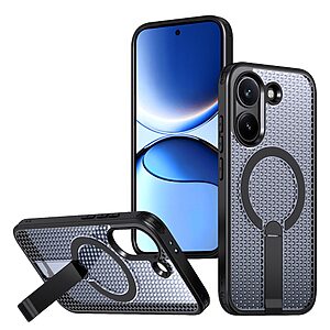 Σκληρή Πλάτη PC+TPU για το Xiaomi POCO X8 Pro 5G από OEM σε Μαύρο χρώμα με ενσωματωμένο Stand και μαγνητική συμβατότητα.