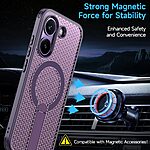 Σκληρή Πλάτη PC+TPU για Xiaomi POCO X8 Pro 5G από OEM σε Μωβ χρώμα με ενσωματωμένο Stand και μαγνητικό δακτύλιο.