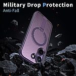 Σκληρή Πλάτη PC+TPU για Xiaomi POCO X8 Pro 5G από OEM σε Μωβ χρώμα με ενσωματωμένο Stand και μαγνητικό δακτύλιο.