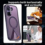 Σκληρή Πλάτη PC+TPU για Xiaomi POCO X8 Pro 5G από OEM σε Μωβ χρώμα με ενσωματωμένο Stand και μαγνητικό δακτύλιο.