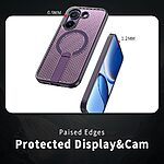 Σκληρή Πλάτη PC+TPU για Xiaomi POCO X8 Pro 5G από OEM σε Μωβ χρώμα με ενσωματωμένο Stand και μαγνητικό δακτύλιο.