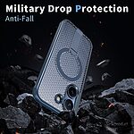 Σκληρή Πλάτη PC+TPU για Xiaomi POCO X8 Pro 5G σε Μπλε χρώμα με ενσωματωμένο Stand και μαγνητικό δαχτυλίδι για MagSafe αξεσουάρ.