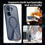 Σκληρή Πλάτη PC+TPU για Xiaomi POCO X8 Pro 5G σε Μπλε χρώμα με ενσωματωμένο Stand και μαγνητικό δαχτυλίδι για MagSafe αξεσουάρ.