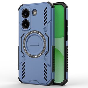 Σκληρή Πλάτη PC+TPU για Xiaomi POCO X8 Pro 5G από OEM σε Μπλε χρώμα με μαγνητικό δαχτυλίδι και hollow σχεδιασμό για καλύτερη ψύξη.