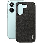 Πλάτη από Συνθετικό Δέρμα (PU) για το Xiaomi POCO X8 Pro 5G από την IMAK Ruiyi Series σε μαύρο χρώμα με υφασμάτινη υφή και προστασία από γρατζουνιές.