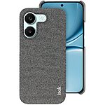 Πλάτη από Συνθετικό Δέρμα (PU) + PC για Xiaomi POCO X8 Pro 5G από IMAK Ruiyi Series σε Γκρι Σκούρο χρώμα με υφασμάτινη υφή και προστασία οθόνης.