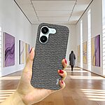 Πλάτη από Συνθετικό Δέρμα (PU) + PC για Xiaomi POCO X8 Pro 5G από IMAK Ruiyi Series σε Γκρι Σκούρο χρώμα με υφασμάτινη υφή και προστασία οθόνης.