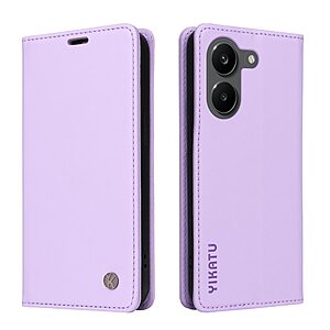 Flip Πορτοφόλι από Συνθετικό Δέρμα (PU) με TPU για Xiaomi POCO X8 Pro 5G από YIKATU YK-001 σε Μωβ Ανοιχτό χρώμα με Wallet και Stand.