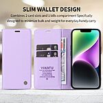 Flip Πορτοφόλι από Συνθετικό Δέρμα (PU) με TPU για Xiaomi POCO X8 Pro 5G από YIKATU YK-001 σε Μωβ Ανοιχτό χρώμα με Wallet και Stand.