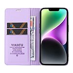 Flip Πορτοφόλι από Συνθετικό Δέρμα (PU) με TPU για Xiaomi POCO X8 Pro 5G από YIKATU YK-001 σε Μωβ Ανοιχτό χρώμα με Wallet και Stand.