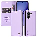 Flip Πορτοφόλι από Συνθετικό Δέρμα (PU) με TPU για Xiaomi POCO X8 Pro 5G από YIKATU YK-001 σε Μωβ Ανοιχτό χρώμα με Wallet και Stand.