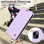 Flip Πορτοφόλι από Συνθετικό Δέρμα (PU) με TPU για Xiaomi POCO X8 Pro 5G από YIKATU YK-001 σε Μωβ Ανοιχτό χρώμα με Wallet και Stand.