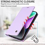 Flip Πορτοφόλι από Συνθετικό Δέρμα (PU) με TPU για Xiaomi POCO X8 Pro 5G από YIKATU YK-001 σε Μωβ Ανοιχτό χρώμα με Wallet και Stand.