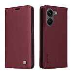 Flip Πορτοφόλι από Συνθετικό Δέρμα (PU) για Xiaomi POCO X8 Pro 5G από YIKATU YK-001 σε Βαθύ Κόκκινο με θήκες καρτών και Stand.