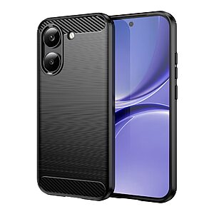 Πλάτη TPU για Xiaomi POCO X8 Pro 5G / Redmi Turbo 5 5G από OEM σε Μαύρο χρώμα με υφή carbon fiber και ανθεκτική επιφάνεια.