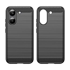 Πλάτη TPU για Xiaomi POCO X8 Pro 5G / Redmi Turbo 5 5G από OEM σε Μαύρο χρώμα με υφή carbon fiber και ανθεκτική επιφάνεια.