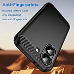 Πλάτη TPU για Xiaomi POCO X8 Pro 5G / Redmi Turbo 5 5G από OEM σε Μαύρο χρώμα με υφή carbon fiber και ανθεκτική επιφάνεια.