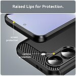 Πλάτη TPU για Xiaomi POCO X8 Pro 5G / Redmi Turbo 5 5G από OEM σε Μαύρο χρώμα με υφή carbon fiber και ανθεκτική επιφάνεια.