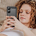 Πλάτη TPU για Xiaomi POCO X8 Pro 5G / Redmi Turbo 5 5G από OEM σε Μαύρο χρώμα με υφή carbon fiber και ανθεκτική επιφάνεια.