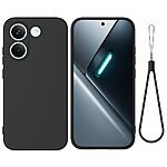 Πλάτη Σιλικόνης για Xiaomi POCO X8 Pro 5G από OEM σε Μαύρο χρώμα με λουράκι καρπού για ασφαλή μεταφορά.