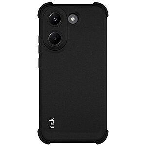 Πλάτη TPU για το Xiaomi POCO X8 Pro 5G από την IMAK σε Μαύρο Matte χρώμα με σχεδιασμό Airbag για αντικραδασμική προστασία και θηλιά λουρακιού.