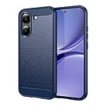 Πλάτη TPU για Xiaomi POCO X8 Pro 5G από OEM σε Μπλε χρώμα με υφή carbon fiber και επιφάνεια brushed ανθεκτική στα δαχτυλιές.