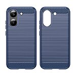 Πλάτη TPU για Xiaomi POCO X8 Pro 5G από OEM σε Μπλε χρώμα με υφή carbon fiber και επιφάνεια brushed ανθεκτική στα δαχτυλιές.