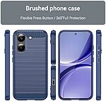 Πλάτη TPU για Xiaomi POCO X8 Pro 5G από OEM σε Μπλε χρώμα με υφή carbon fiber και επιφάνεια brushed ανθεκτική στα δαχτυλιές.