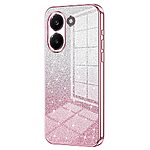 Πλάτη TPU για Xiaomi POCO X8 Pro 5G από OEM σε Ροζ χρώμα με gradient glitter σχέδιο και ηλεκτρολυτικό φινίρισμα για κομψή προστασία.