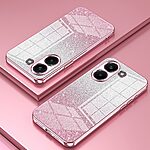 Πλάτη TPU για Xiaomi POCO X8 Pro 5G από OEM σε Ροζ χρώμα με gradient glitter σχέδιο και ηλεκτρολυτικό φινίρισμα για κομψή προστασία.