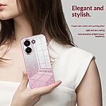 Πλάτη TPU για Xiaomi POCO X8 Pro 5G από OEM σε Ροζ χρώμα με gradient glitter σχέδιο και ηλεκτρολυτικό φινίρισμα για κομψή προστασία.