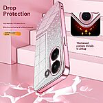 Πλάτη TPU για Xiaomi POCO X8 Pro 5G από OEM σε Ροζ χρώμα με gradient glitter σχέδιο και ηλεκτρολυτικό φινίρισμα για κομψή προστασία.