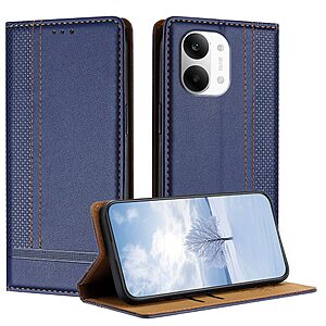 Flip Θήκη από Συνθετικό Δέρμα (PU) με TPU για Xiaomi POCO X8 Pro Max 5G σε Μπλε χρώμα με θήκη κάρτας και αναδιπλούμενη βάση στήριξης.
