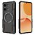 Σκληρή Πλάτη PC+TPU για το Xiaomi POCO X8 Pro Max 5G από OEM σε Μαύρο χρώμα με κοίλη δομή αερισμού και μαγνητικό δακτύλιο.