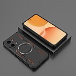 Σκληρή Πλάτη PC+TPU για το Xiaomi POCO X8 Pro Max 5G από OEM σε Μαύρο χρώμα με κοίλη δομή αερισμού και μαγνητικό δακτύλιο.