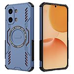 Σκληρή Πλάτη PC+TPU για Xiaomi POCO X8 Pro Max 5G από OEM σε Μπλε χρώμα με κυψελωτή δομή αερισμού και μαγνητικό δακτύλιο.