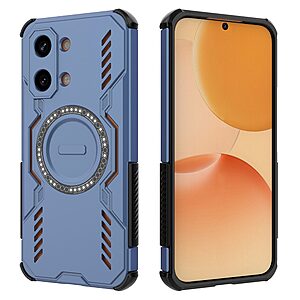 Σκληρή Πλάτη PC+TPU για Xiaomi POCO X8 Pro Max 5G από OEM σε Μπλε χρώμα με κυψελωτή δομή αερισμού και μαγνητικό δακτύλιο.