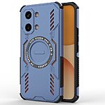 Σκληρή Πλάτη PC+TPU για Xiaomi POCO X8 Pro Max 5G από OEM σε Μπλε χρώμα με κυψελωτή δομή αερισμού και μαγνητικό δακτύλιο.