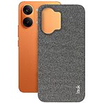 Πλάτη από Συνθετικό Δέρμα (PU) + PC για Xiaomi POCO X8 Pro Max 5G από IMAK Ruiyi Series σε Γκρι Σκούρο χρώμα με υφή υφάσματος.