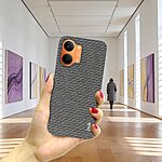 Πλάτη από Συνθετικό Δέρμα (PU) + PC για Xiaomi POCO X8 Pro Max 5G από IMAK Ruiyi Series σε Γκρι Σκούρο χρώμα με υφή υφάσματος.