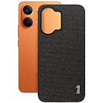 Πλάτη από Συνθετικό Δέρμα (PU) + PC για Xiaomi POCO X8 Pro Max 5G από IMAK Ruiyi Series σε Μαύρο χρώμα με υφασμάτινη υφή για άνετο κράτημα.
