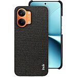 Πλάτη από Συνθετικό Δέρμα (PU) + PC για Xiaomi POCO X8 Pro Max 5G από IMAK Ruiyi Series σε Μαύρο χρώμα με υφασμάτινη υφή για άνετο κράτημα.
