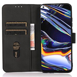 Flip Πορτοφόλι από Συνθετικό Δέρμα (PU) με TPU για Xiaomi POCO X8 Pro Max 5G από KHAZNEH σε Μαύρο χρώμα με θήκες καρτών και Stand.