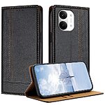 Flip Πορτοφόλι από Συνθετικό Δέρμα (PU) με TPU για το Xiaomi POCO X8 Pro Max 5G σε Μαύρο χρώμα με θήκη κάρτας και ενσωματωμένο stand.