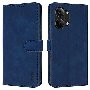 Flip Πορτοφόλι από Συνθετικό Δέρμα (PU) με TPU για Xiaomi POCO X8 Pro Max 5G από AZNS σε Μπλε χρώμα με θήκες καρτών και Stand.