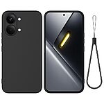 Πλάτη Σιλικόνης για Xiaomi POCO X8 Pro Max 5G από OEM σε Μαύρο χρώμα με λουράκι καρπού για ασφαλή μεταφορά.